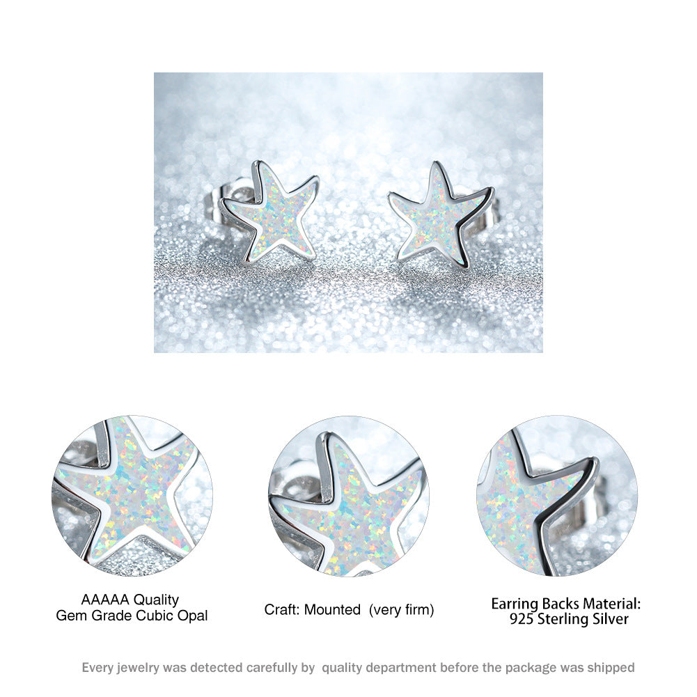 Frendorf | Blaue Opal Seestern Ohrringe - Marina