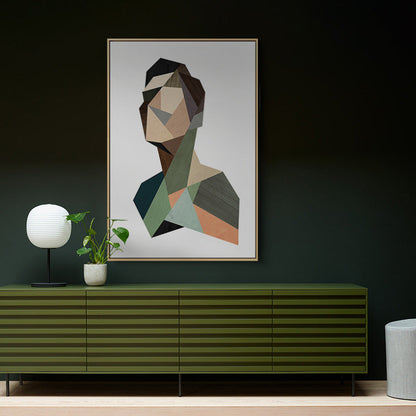 Man Figure Illustration Painting Art Nordic Style Canvas Wanddruck, Verschiedene Größen