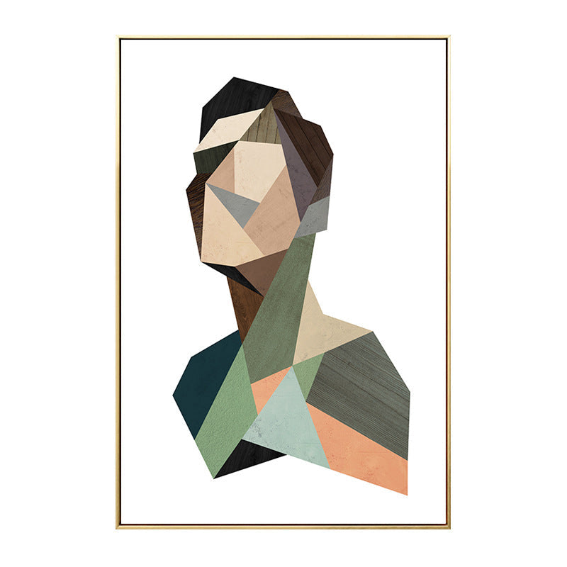 Man Figure Illustration Painting Art Nordic Style Canvas Wanddruck, Verschiedene Größen