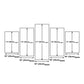Frendorf | Constellaties Paard Muurkunst Decor Modernisme Meerzijdige Canvas Print in Paars