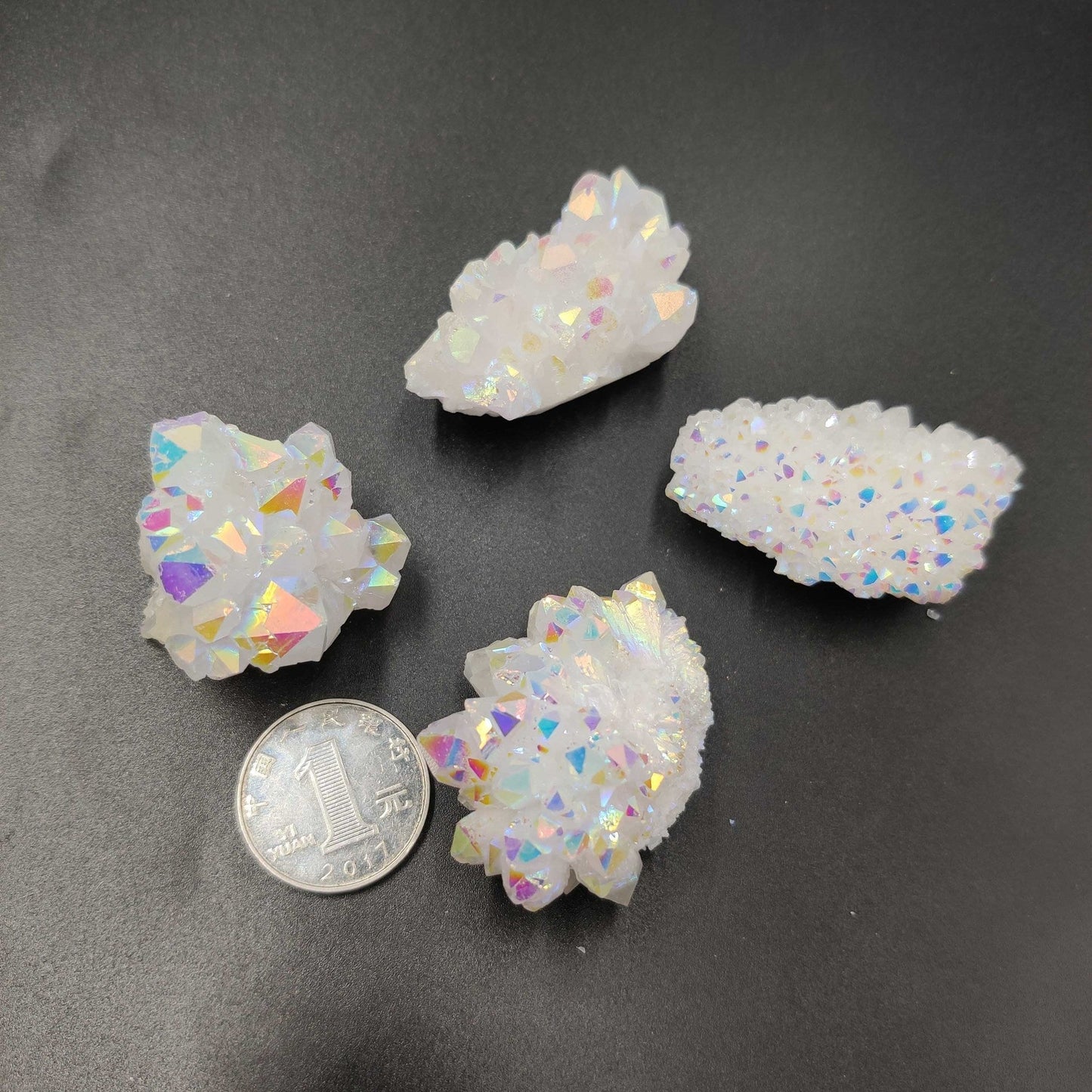 Frendorf Engel Aura Quarz Kristall Cluster Edelstein Dekoration