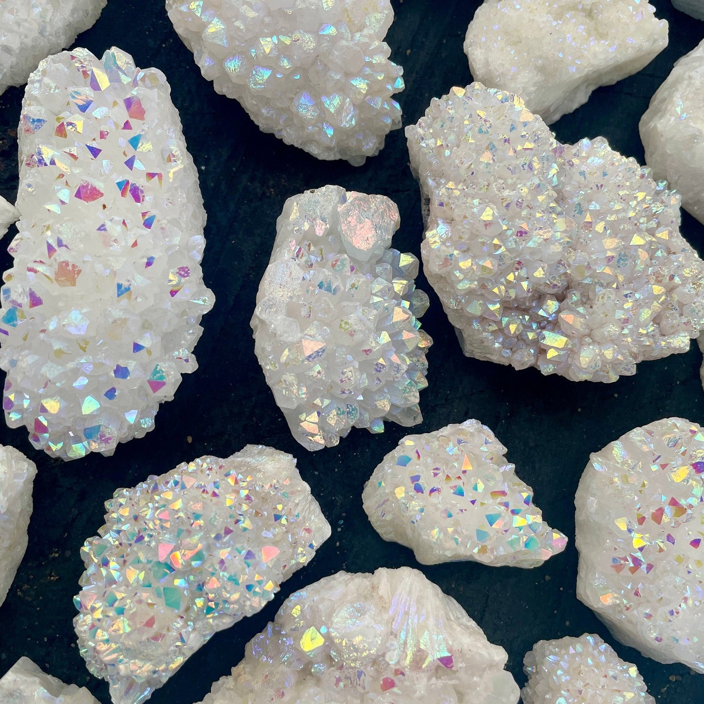 Frendorf Engel Aura Quarz Kristall Cluster Edelstein Dekoration