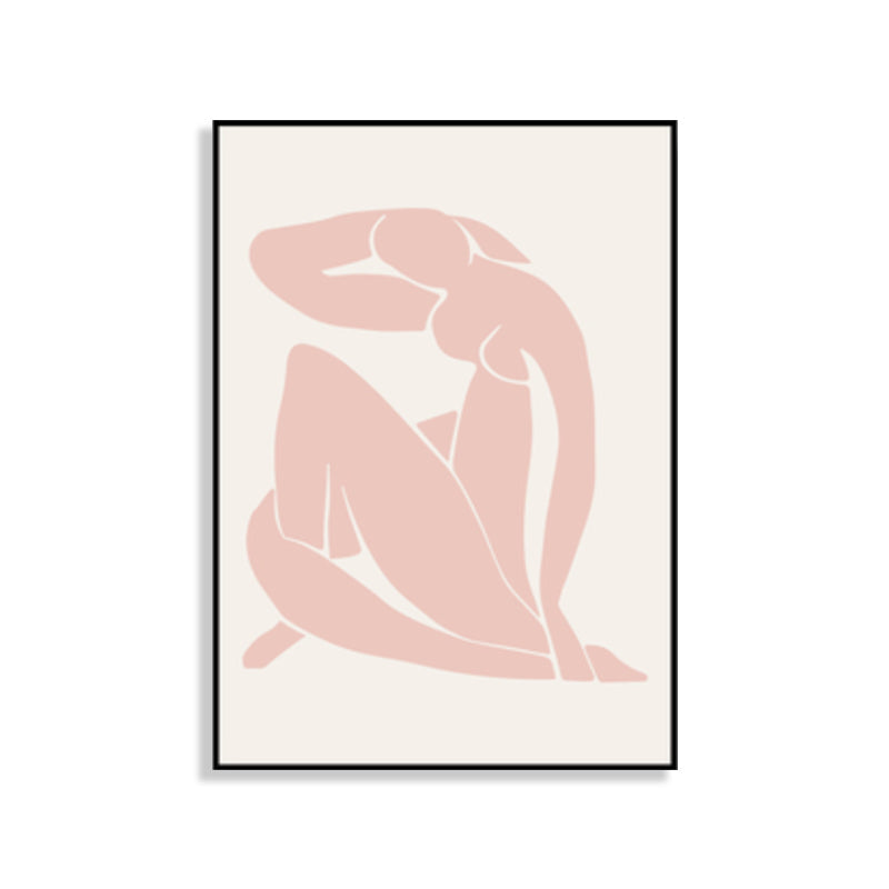 Frendorf | Skandinavische Stil Wandkunst Druck Beige Nude Frauenmalerei, Mehrere Größen Verfügbar
