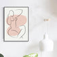 Frendorf | Skandinavische Stil Wandkunst Druck Beige Nude Frauenmalerei, Mehrere Größen Verfügbar