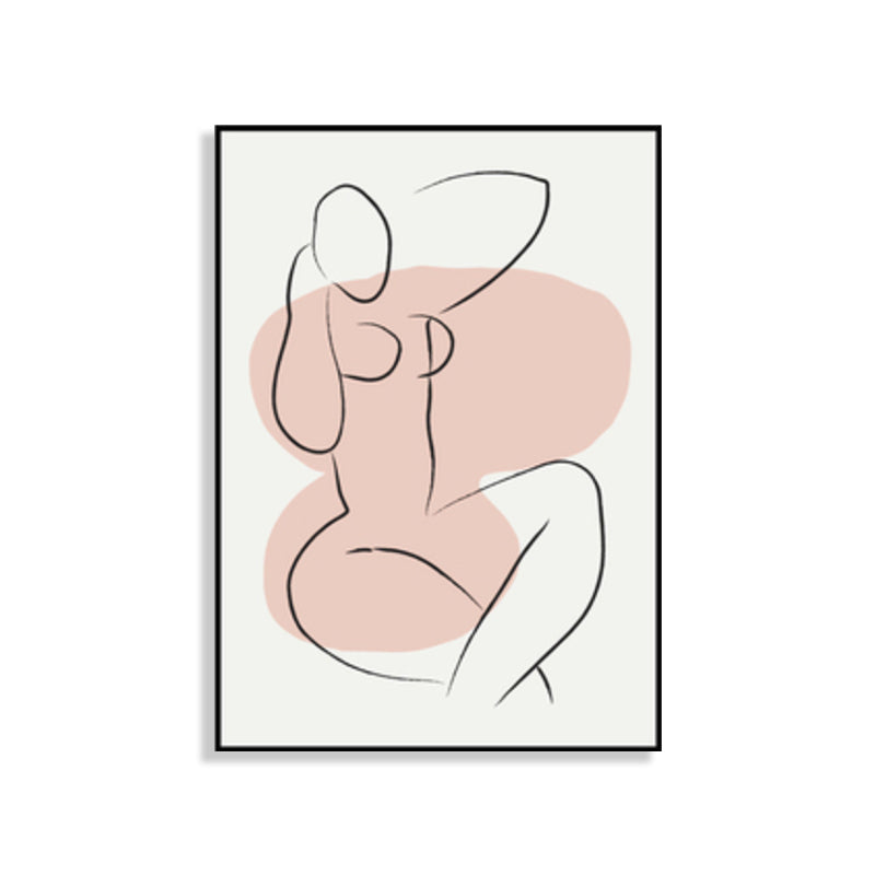 Frendorf | Skandinavische Stil Wandkunst Druck Beige Nude Frauenmalerei, Mehrere Größen Verfügbar