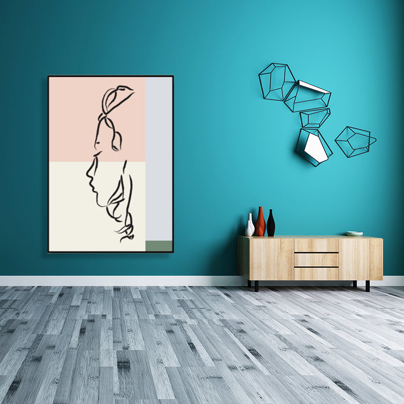 Frendorf | Skandinavische Stil Wandkunst Druck Beige Nude Frauenmalerei, Mehrere Größen Verfügbar