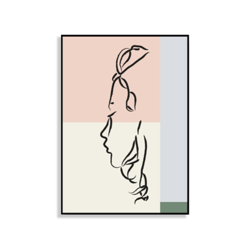 Frendorf | Skandinavische Stil Wandkunst Druck Beige Nude Frauenmalerei, Mehrere Größen Verfügbar