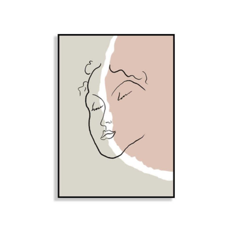 Frendorf | Skandinavische Stil Wandkunst Druck Beige Nude Frauenmalerei, Mehrere Größen Verfügbar