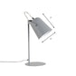 Verstellbare Barre Schatten Schreibtischlampe Macaron Stil Metallic 1 Licht Schlafzimmer Stehende Schreibtischlampe in Schwarz/Grau