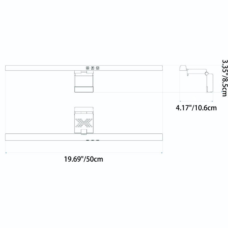 Frendorf | VisionBar LED Bildschirmlampe | Anti-Blaulicht | USB Wiederaufladbar | Für Laptop & Monitor