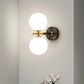 Frendorf | Brass Global LED Wandlamp Licht Midden Eeuw 1/2 Gloeilampen Witte Glas Wandverlichting Fixture