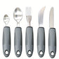 Adaptive Utensilien für Senioren – Große Löffel, Gabel, Messer mit Anti-Schock, rutschfesten Griffen, Edelstahlbesteck für Handzittern und Arthritis