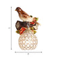 Frendorf | Bruine Enkele Gloeilamp Wandlamp Retro Stijl Duidelijke Kristal Versierde Bubble Vogel Ontworpen Wandgemonteerde Verlichting, Links/Rechts