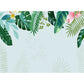 Grünes Botanisches Blatt-Muraltapete für Wohnzimmer Pflanzen Wandkunst, Maßgeschneidert