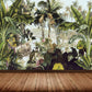 Lush Trees and Leaves Wandtattoo für Esszimmer Waldlandschaft Wandkunst, Personalisierte