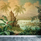 Lush Trees and Leaves Wandtattoo für Esszimmer Waldlandschaft Wandkunst, Personalisierte