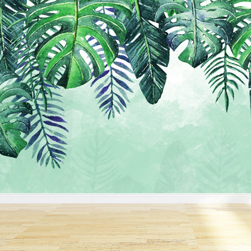 Lush Trees and Leaves Wandtattoo für Esszimmer Waldlandschaft Wandkunst, Personalisierte