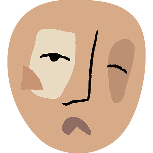 Frendorf | Braun Unregelmäßiger Schlafzimmerteppich Neuheit Abstraktes Malerei Muster Bereichsteppich Polyester Haustierfreundlicher Teppich