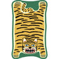 Frendorf | Geel en Bruin Irregulier Vloerkleed Kinderkamer Dier Tiger Leopard Leeuw Patroon Vloerkleed Polyester Vlekbestendig Tapijt