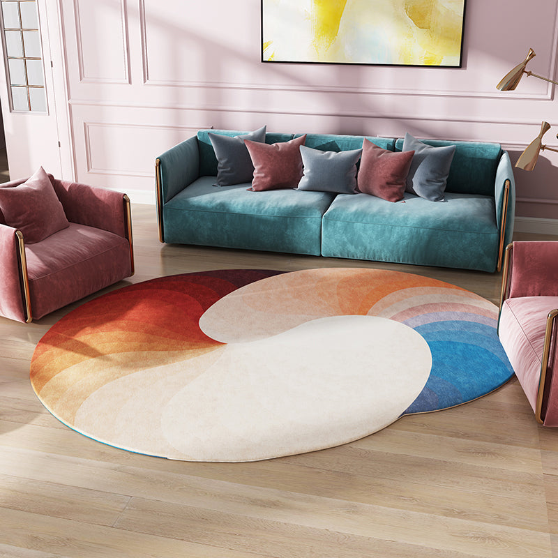 Frendorf | Groene en Blauwe Onregelmatige Vloerkleed Slaapkamer Novelty Kleurenblokpatroon Gebied Vloerkleed Polyester Vlekbestendige Tapijt