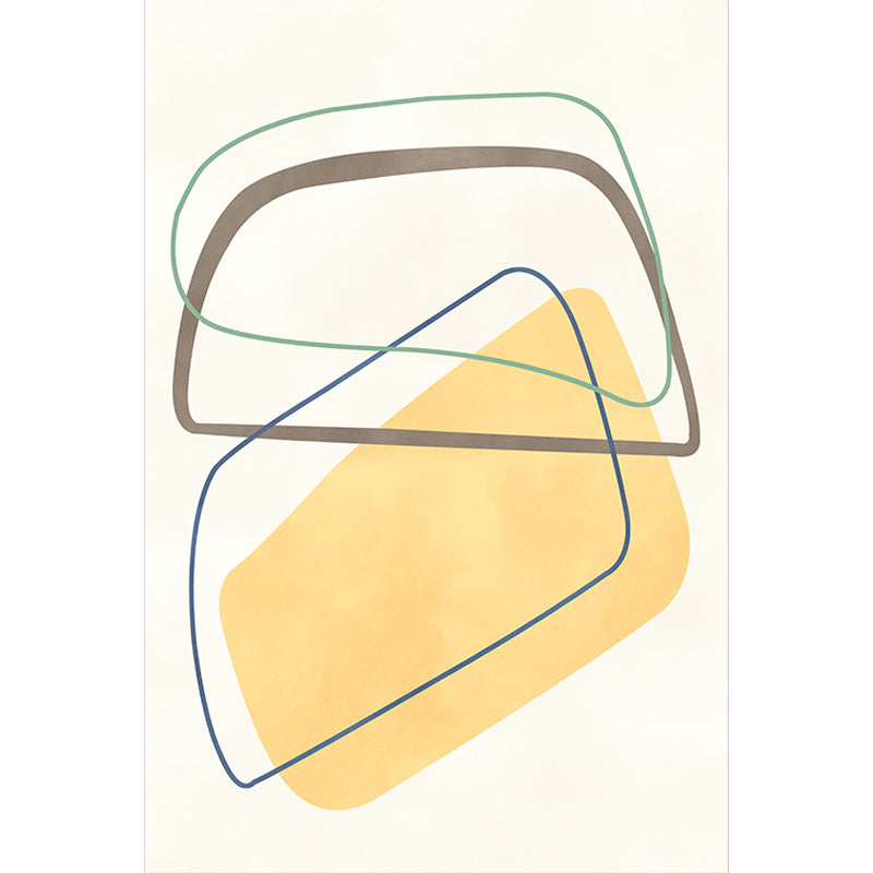 Frendorf | Beige Abstract Teppich Polyester Moderner Teppich Rutschfeste Rückseite Haustierfreundlicher Teppich für das Wohnzimmer