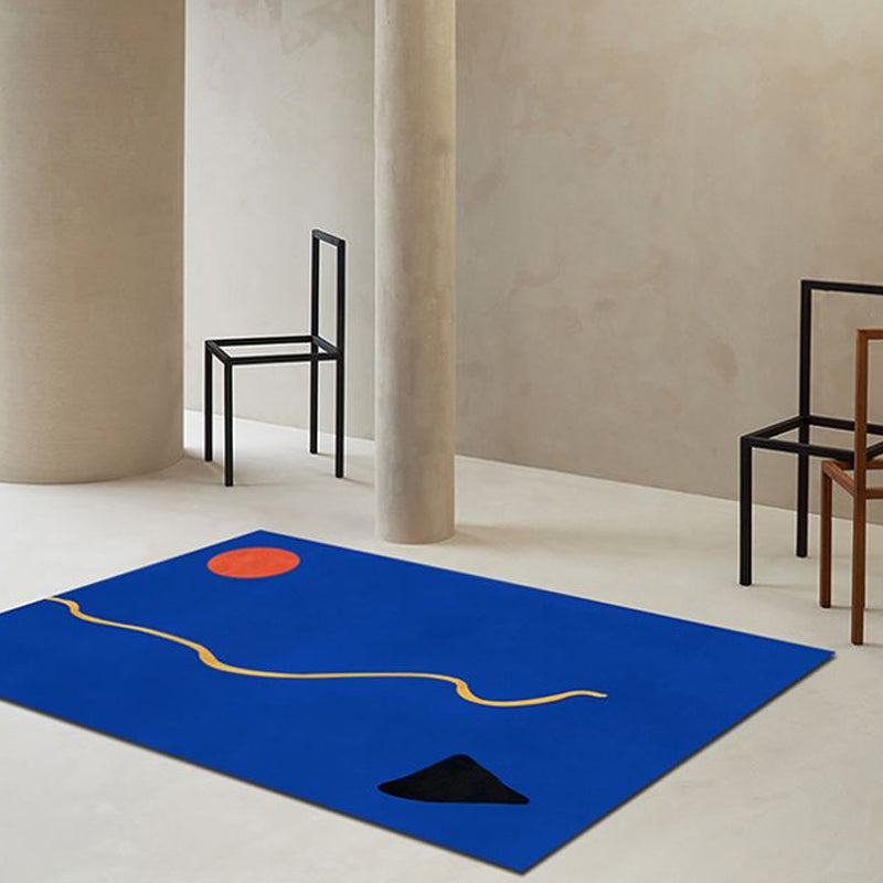 Frendorf | Bijzondere Abstract Tapijt Roze en Geel Polyester Tapijt Antislip Achterkant Huisdier Vriendelijk gebied Tapijt voor Woonkamer