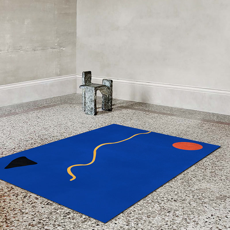 Frendorf | Bijzondere Abstract Tapijt Roze en Geel Polyester Tapijt Antislip Achterkant Huisdier Vriendelijk gebied Tapijt voor Woonkamer