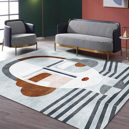 Frendorf | Multicolor Woonkamer Tapijt Scandinavisch Karakter Patroon Tapijt Polyester Wasbaar Huisdier Vriendelijk Gebied Tapijt
