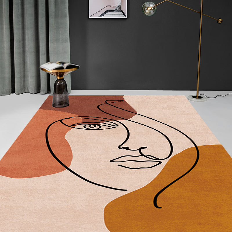 Frendorf | Multicolor Woonkamer Tapijt Scandinavisch Karakter Patroon Tapijt Polyester Wasbaar Huisdier Vriendelijk Gebied Tapijt