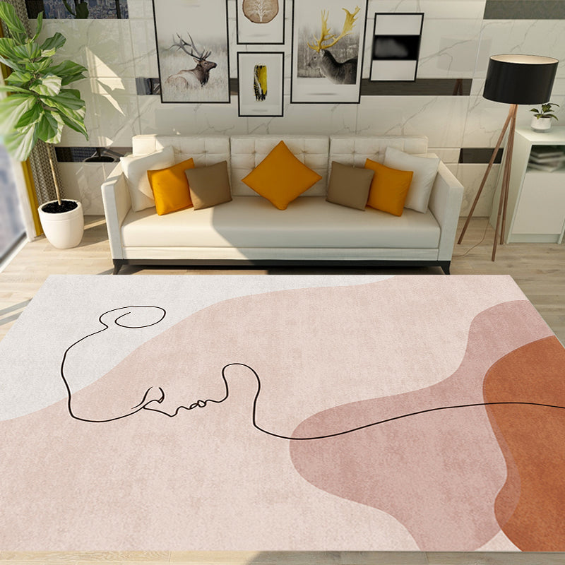 Frendorf | Multicolor Woonkamer Tapijt Scandinavisch Karakter Patroon Tapijt Polyester Wasbaar Huisdier Vriendelijk Gebied Tapijt
