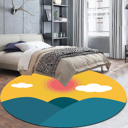 Frendorf | Stijlvol Huis Patroon Tapijt Roze en Groen Kindertapijt Polyester Huisdiervriendelijk Wasbaar Antislip Onderzijde Gebiedtapijt voor Kinderkamer