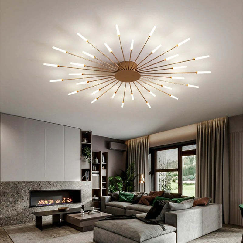 Frendorf | StarBurst Feuerwerk Deckenleuchte | Moderne LED Pendelleuchte | Stimmungsvolles Dekolicht für Zuhause