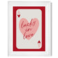 Lucky In Love Gerahmter Kunstdruck