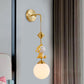 Globe Wandbeleuchtung Fixture Cartoon Opakes Glas 1 Kopf Gold Wandmontierte Lampe mit Schaf/Affe/Kaninchen Deco