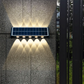 Moderne Einfachheit Solar Wasserdicht Rechteckige ABS PMMA LED Wandleuchte Lampe Für Außenpatio