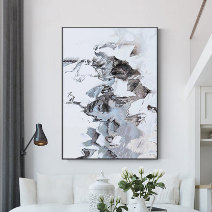 Frendorf | Leinwand Texturiertes Gemälde Moderne Stil Abstraktes Muster Wandkunst Dekor, Verschiedene Größen