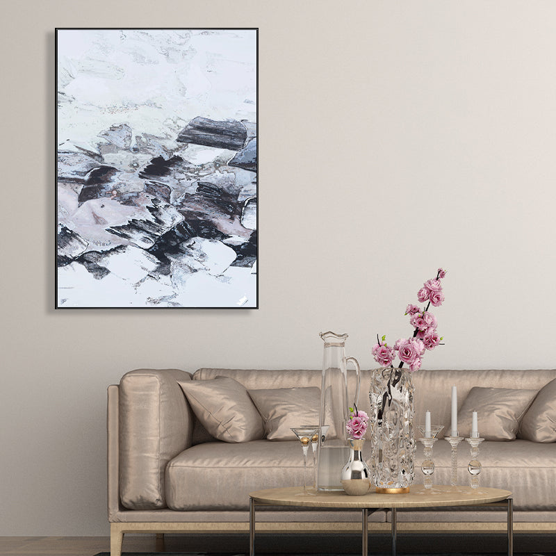 Frendorf | Leinwand Texturiertes Gemälde Moderne Stil Abstraktes Muster Wandkunst Dekor, Verschiedene Größen