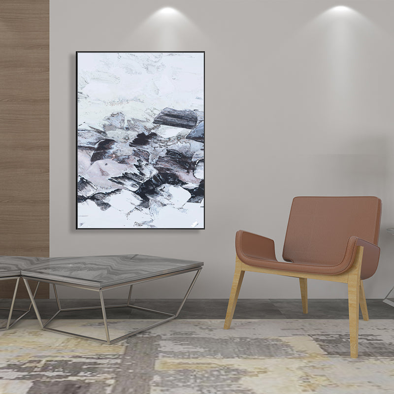 Frendorf | Leinwand Texturiertes Gemälde Moderne Stil Abstraktes Muster Wandkunst Dekor, Verschiedene Größen