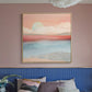 Frendorf | Moderne Sunset Scenery Canvas voor Meisjes Slaapkamer Illustratie Wanddecoratie, Meerdere Maten
