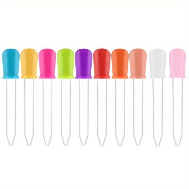 Frendorf | 10er-Pack Bunte Silikon-Augentropfer – Basteln, Gummibärchen herstellen, Bonbonformen