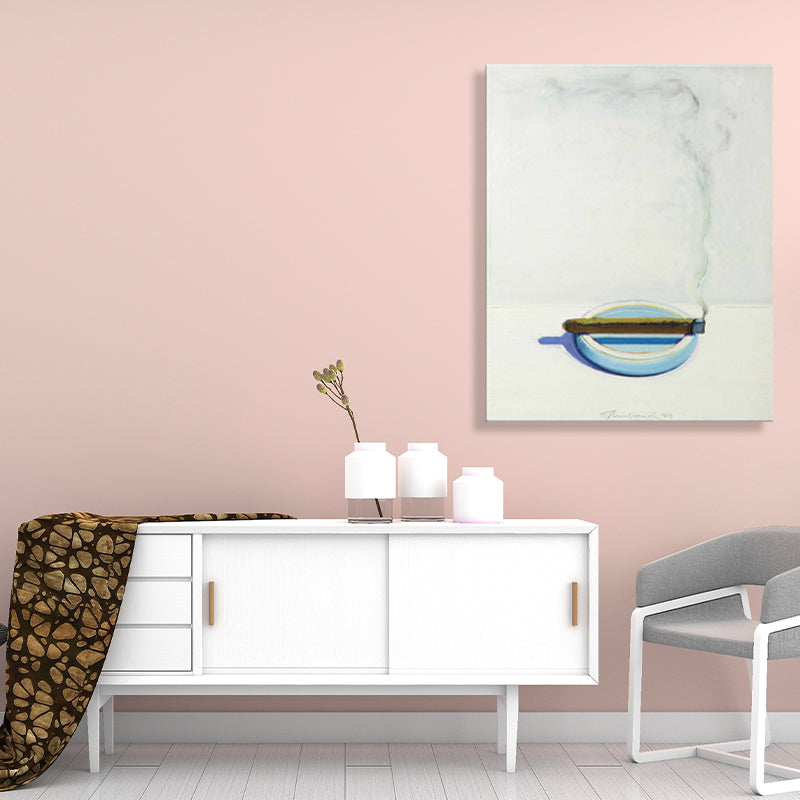 Frendorf | Blaue traditionelle Malerei runder Aschenbecher Wandkunst Dekoration für die Küche, mehrere Größen