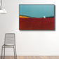 Frendorf | Berg Landschaft Leinwand in Pastellfarbe Modern Stil Wandkunst Dekoration für Esszimmer