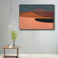 Frendorf | Berg Landschaft Leinwand in Pastellfarbe Modern Stil Wandkunst Dekoration für Esszimmer