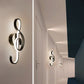 Frendorf | Muzikale Noct Volwassen Slaapkamer Wandlamp Metaal Modern Creatief Zwart/Wit Wandlamp