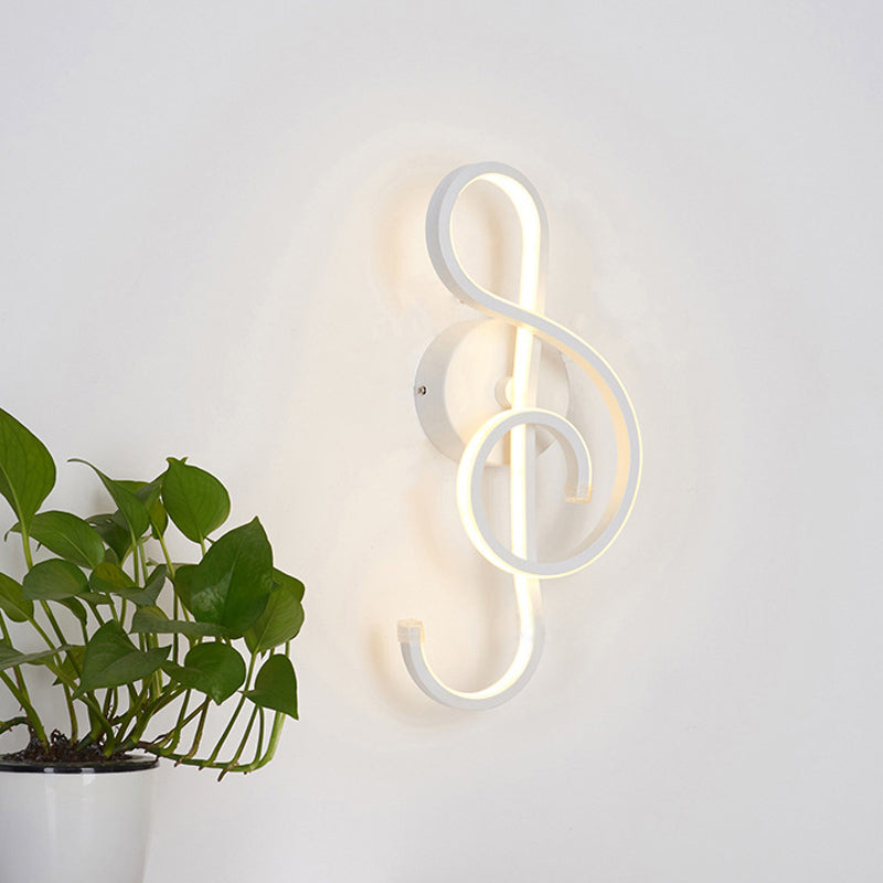 Frendorf | Muzikale Noct Volwassen Slaapkamer Wandlamp Metaal Modern Creatief Zwart/Wit Wandlamp