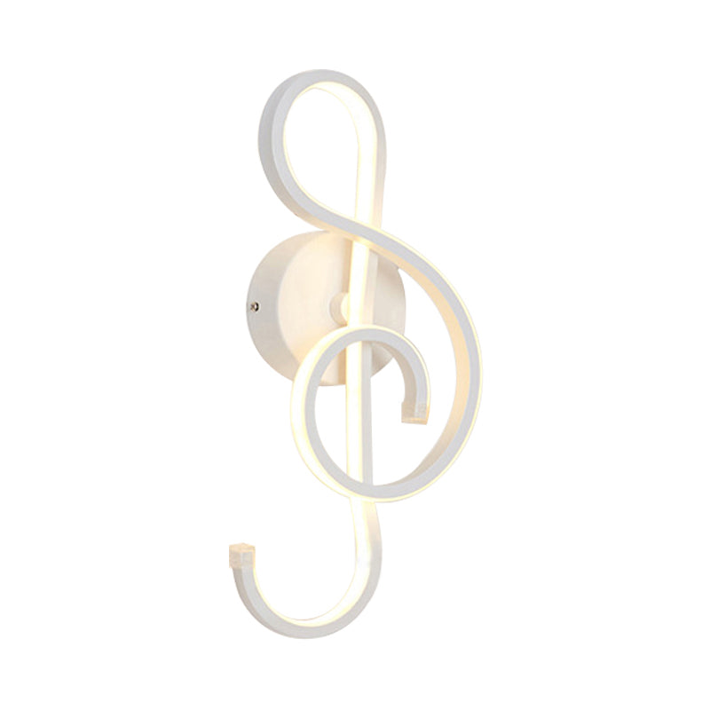 Frendorf | Muzikale Noct Volwassen Slaapkamer Wandlamp Metaal Modern Creatief Zwart/Wit Wandlamp