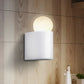 Frendorf | Weiße Ball-Wandbeleuchtung Modernist LED Milchglas-Wandlampe mit kleiner/mittlerer/großer Größe in Weiß/warmem Licht