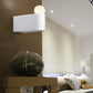 Frendorf | Weiße Ball-Wandbeleuchtung Modernist LED Milchglas-Wandlampe mit kleiner/mittlerer/großer Größe in Weiß/warmem Licht