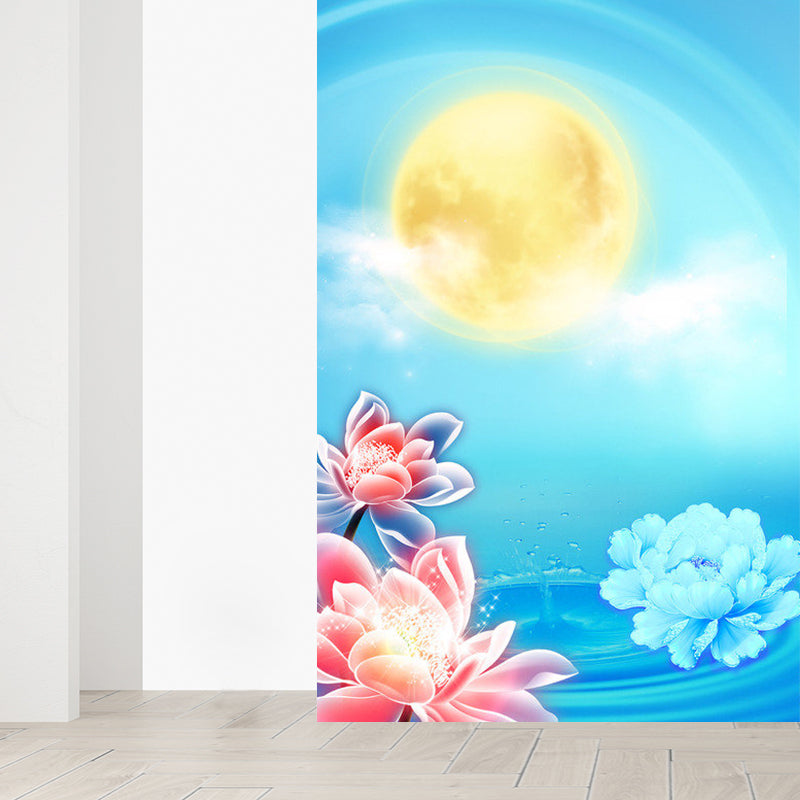Vollmond Wandtattoo Modernes Dekoratives Wohnzimmer Wandverkleidung, Individuell Bedruckt
