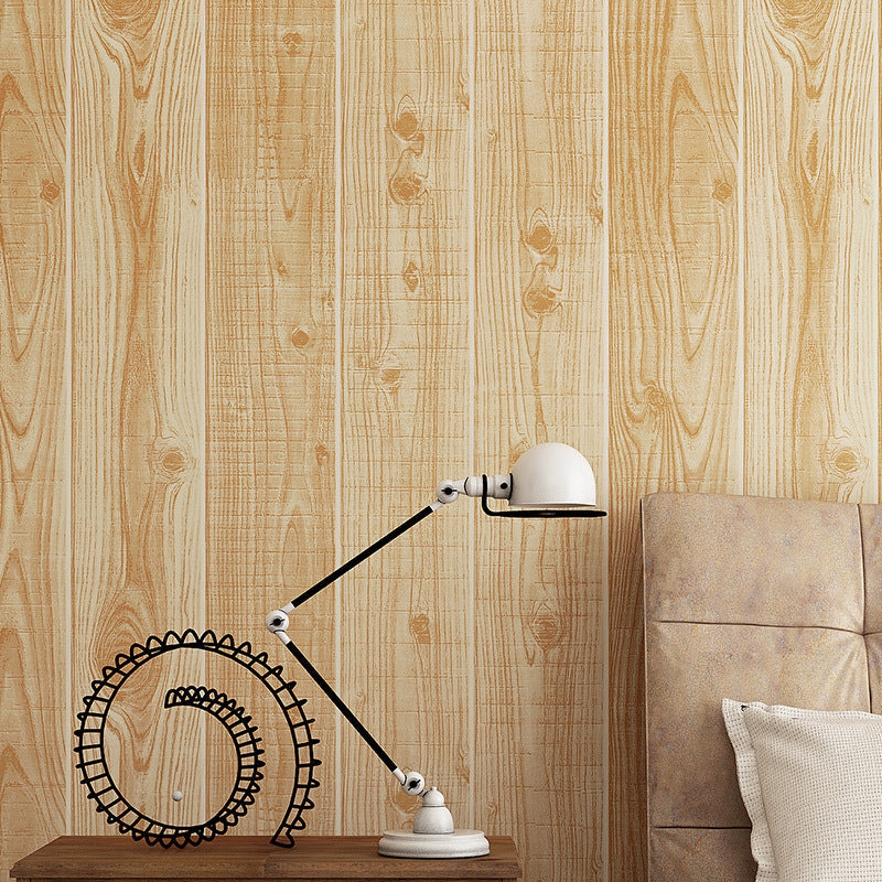 Holztapete Rolle Rustikal 3D Konstruktion Wandkunst in heller Farbe, 33' L x 20.5" B